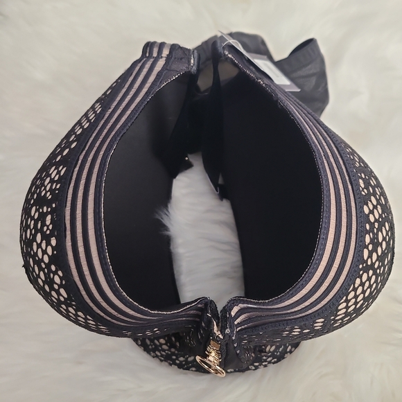 NWT Lane Bryant Cacique Zip-Front Longline Boost Balconette Bra, 44DD - Picture 6 of 10